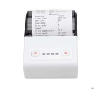 Imprimante Thermique de Reçus 58mm USB + Bluetooth - Solution d'Impression POS Portable White+Grey