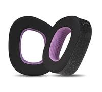 INF INF Coussinets d'oreille Rafraîchissants Compatibles avec Casques Corsair HS80 RGB & HS80 Max - Noir Violet - Tissu Soie Glacée & Mousse Mémoire