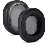 INF INF Lot de 2 coussinets en cuir PU et velours compatibles avec casques Corsair HS55/HS65/HS55 Pro, avec mousse à mémoire de forme