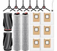INF Kit d'accessoires 17 pièces compatibles avec Eufy RoboVac E28 Omni/E25 Omni - brosses principales, brosses latérales, sac à poussière