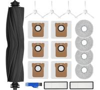 INF Kit d'accessoires de rechange pour aspirateur robot Xiaomi X20+/Dreame L10s Ultra, 4 tampons de nettoyage, 6 sacs à poussière, 1 brosse principale, 4 brosses latérales, 2 filtres