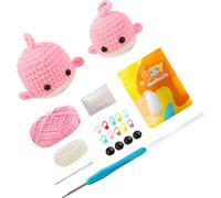 INF Kit de crochet baleine fait main Rose