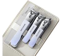 INF Kit de manucure professionnel en acier inoxydable avec coupe-ongles Violet