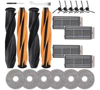 INF Kit de pièces de rechange pour robot aspirateur compatible avec Dreame X50 Ultra, L50 Pro Ultra, L40s Pro Ultra, X50 Master et Mova V50 Ultra - Brosse principale, brosse latérale, serpillère et
