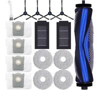 INF Kit de rechange de qualité supérieure pour Ecovacs Deebot T50 Pro Omni - Kit d'entretien avec brosse principale, filtre, chiffons et accessoires