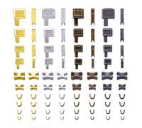 INF Kit de réparation de fermeture éclair 80 pièces (taille 3, 5, 8, 10)