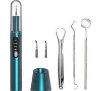 INF Kit de soins dentaires avec nettoyeur à ultrasons 11 pièces Vert
