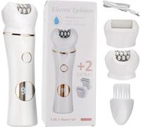 INF Kit d'entretien 3 en 1 - rasoir, épilateur et lime à pieds Blanc+Or