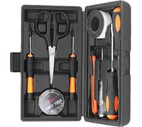 INF Kit d'outils domestiques 10 pièces - Boîte à outils compacte et polyvalente