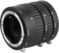 INF Kit tube d'extension autofocus macro, 12 mm, 20 mm, 36 mm, bague d'adaptation tube d'extension autofocus macro pour Nikon Noir