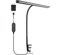 INF Lampe de table LED avec pince 5 modes de couleurs 5 niveaux de luminosité