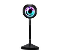 INF Lampe de table Sunset Projection du coucher de soleil, 16 couleurs, télécommande Le noir