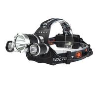 INF Lampe Frontale étanche avec 3 LED Rechargeables