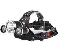 INF Lampe frontale étanche avec 3 LED rechargeables
