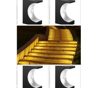 INF Lampes Solaires d'Escalier Extérieures - Éclairage Solaire pour Jardin 4 Pack