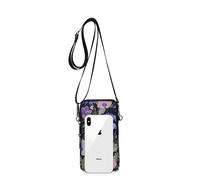 INF Large Display Phone Case with Accessories with Adjustable Strap Flower Blossom Pattern (Étui pour téléphone à grand écran avec accessoires et motif fleuri)