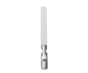 INF Lime à ongles en acier inoxydable avec poignée antidérapante, lime en métal pour hommes, femmes, enfants, ongles, pieds et mains