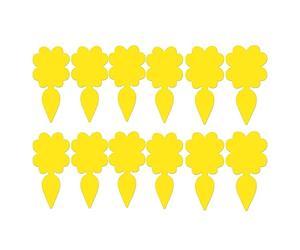INF Lot de 12 Autocollants Jaunes pour Lutter Contre Les moucherons fongiques, piège Collant Contre Les parasites des Plantes d'intérieur.