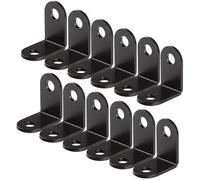 INF Lot de 12 équerres d'angle en fer d'angle pour coins en forme de L, connecteur d'angle en métal, supports de meubles en fer, pour meubles et projets de bricolage, 2,6 x 2,6 x 0,2 cm