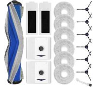 INF Lot de 18 pièces de rechange compatibles avec Ecovacs Deebot T30 Pro Omni - 1 brosse à rouleau, 2 filtres HEPA, 6 serpillères, 2 sacs à poussière, 6 brosses latérales