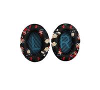 INF Lot de 2 coussinets de rechange compatibles avec les écouteurs Bose QuietComfort - Cuir protéiné et mousse à mémoire de forme - 9 x 7 cm