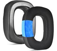 INF Lot de 2 coussinets de rechange compatibles avec Logitech Astro A30 - Noir, flanelle et éponge glacée