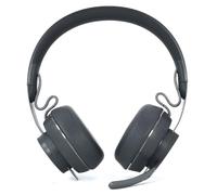 INF Lot de 2 coussinets de rechange compatibles avec Logitech Zone Wireless - Gris, cuir PU, mousse à mémoire de forme, 7 cm x 7 cm x 1,8 cm