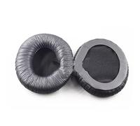 INF Lot de 2 coussinets de rechange compatibles avec Sennheiser HD205 HD205II - Cuir protéiné et mousse à mémoire de forme - 8,5 x 8,5 cm