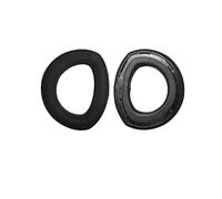 INF Lot de 2 coussinets de rechange compatibles avec Sennheiser HD800 HD800s - Cuir protéiné, noir, 12,5 x 11 cm