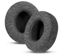INF Lot de 2 coussinets de rechange de qualité supérieure compatibles avec Beats Studio 2 et Studio 3 - Noir - Tissu en soie glacée - 9 cm x 8,5 cm x 2,3 cm
