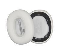 INF Lot de 2 coussinets de rechange en cuir protéiné blanc pour casque JBL LIVE650 660BTNC E65 Duet, compatibles avec JBL