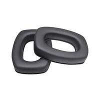 INF Lot de 2 coussinets de rechange en cuir protéiné compatibles avec Howard Leight Impact Sport - Noir, 10,5 cm x 8 cm x 2 cm, mousse haute densité