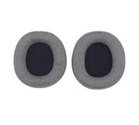 INF Lot de 2 coussinets de rechange en lin gris pour casque SteelSeries Arctis Nova Pro - 9,5 x 8,5 cm, noir