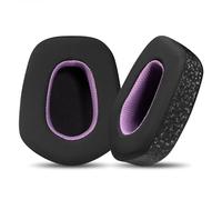 INF Lot de 2 coussinets de rechange pour casque Logitech G733 G335 - Cuir refroidi, noir, 8,5 x 8,5 cm