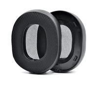 INF Lot de 2 coussinets de rechange pour casque Plantronics Rig 500PRO - En cuir synthétique et mousse à mémoire de forme - Noir - 9,8 x 8 cm