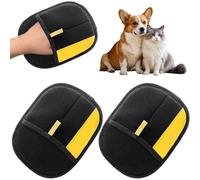 INF Lot de 2 gants d'élimination des poils d'animaux - Gants de nettoyage réutilisables double face
