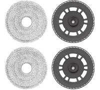 INF Lot de 2 lingettes de rechange avec support pour Dreame L10s Pro Ultra/X30 Ultra Series