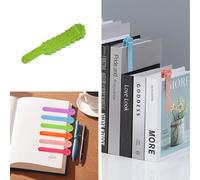 INF Lot de 2 marque-pages minimalistes en silicone Vert