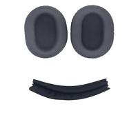 INF Lot de 3 coussinets et bandeau de rechange compatibles avec Sony WH-CH710N/CH720N en cuir protéiné pour une meilleure isolation phonique et un montage facile