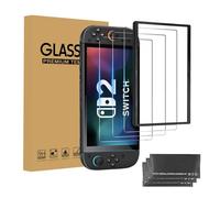 INF Lot de 3 protecteurs d'écran en verre trempé mat AG compatibles avec Switch 2 - Anti-éblouissement anti-rayures