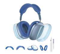 INF Lot de 5 coques de protection en silicone TPU pour AirPods Max - Transparentes, résistantes aux chocs, étanches