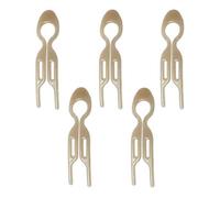 INF Lot de 5 peignes à cheveux en forme de U, pinces à cheveux françaises pour femmes Beige