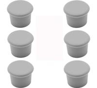 INF Lot de 6 bouchons en silicone pour bouteilles de vin et autres Gris