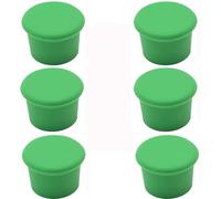 INF Lot de 6 bouchons en silicone pour bouteilles de vin et autres Vert