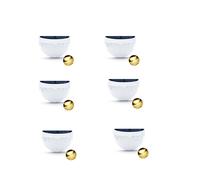 INF Lot de 6 lampes solaires pour clôture, lampes murales d'extérieur à LED blanc chaud Blanc