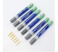 INF Lot de 6 stylos à joints de carrelage : Marqueur de réparation de joints étanche pour la restauration de carrelage Gris