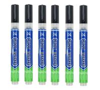INF Lot de 6 stylos à joints de carrelage : Marqueur de réparation de joints étanche pour la restauration de carrelage Le noir