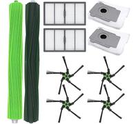 INF Lot de 8 accessoires de rechange pour aspirateur iRobot Roomba S9 (9150), comprend 2 filtres HEPA, 4 brosses latérales, 2 sacs de rechange