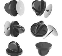 INF Lot de 80 Broches Badges Fermoirs Papillon Noir pour Chapeaux
