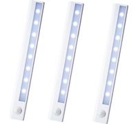 INF Lumière LED avec détecteur de mouvement, pack de 3 Blanc